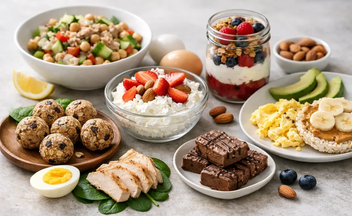 9 recetas proteicas sin licuadora fáciles