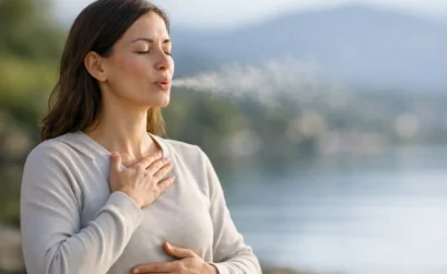 Guía de respiración con exhalación prolongada