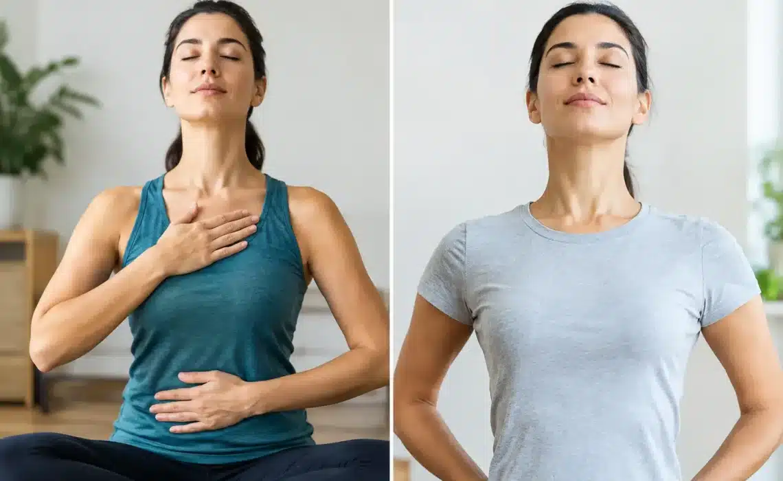 Respiración diafragmática vs pecho, ¿cuál conviene?